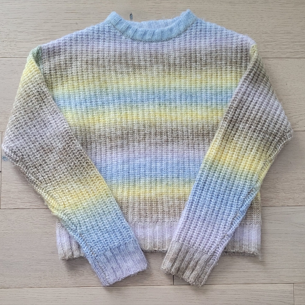 Blank NYC Pastel Striped Women Sweater